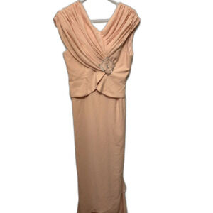 NWT Lan Ting Bride Lanting Blushing Pink Formal Dress Size 8 Wedding Prom Gala